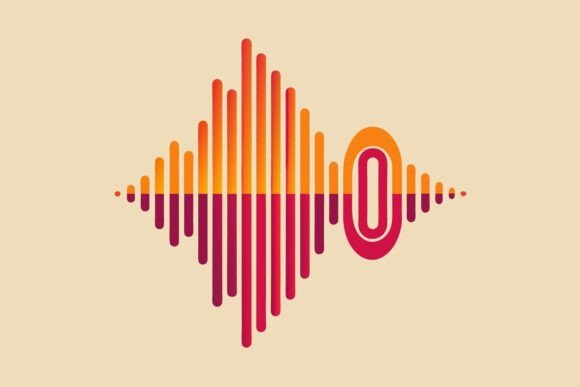 Abstract Sound Wave Logo Design: Graphics for Local Business