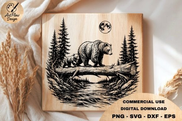 Bear Family Forest SVG Review