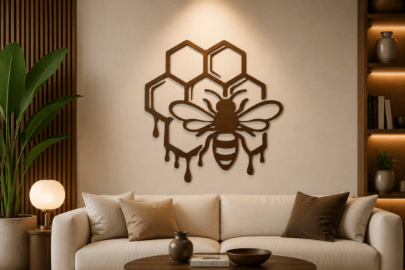 Bee Wall Decor SVG Laser Cut File