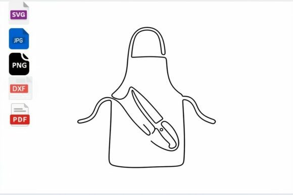 Chef Apron SVG for Crafts and Graphics