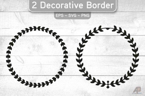 Decorative Circle Border Vector Set: Graphics and Crafts