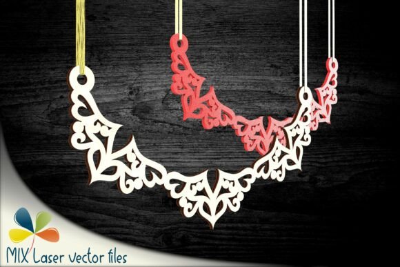 Garland Pendant Eid SVG File for Laser Cutting & Freebies