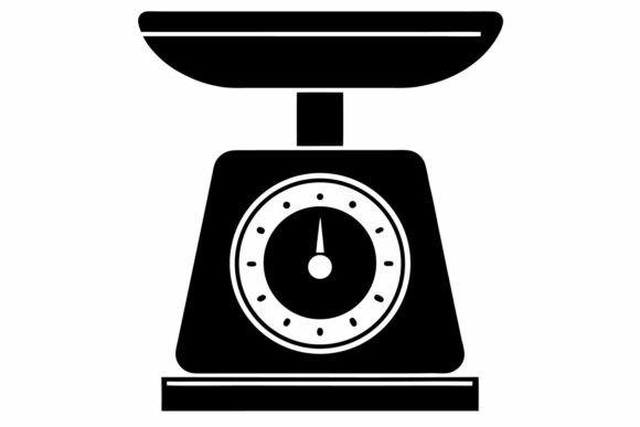 Kitchen Scale Icon Vector Graphic Design