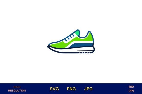 Running Shoe Icon: Graphics for Freebies
