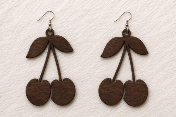 Tropical Summer Earrings Laser Cut File