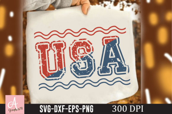 USA Faux Patchwork SVG for Crafts & Graphics