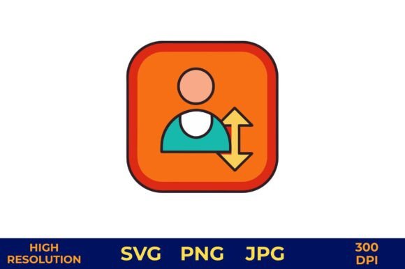 User Profile Icon with Follow Up Action Graphics Freebies