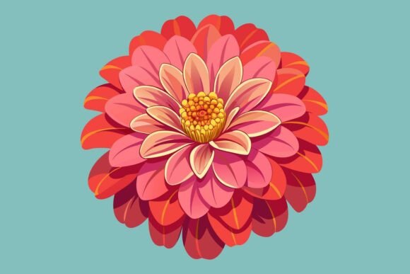 Vibrant Flower Illustration Graphic Freebies