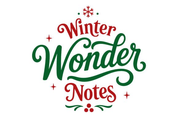 Winter Wonder Notes Christmas SVG